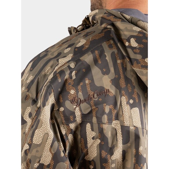 Duck Camp Men's 3L Ultralight Rain Jacket Breathable Woodland Medium MSRP $229 - Picture 4 of 8
